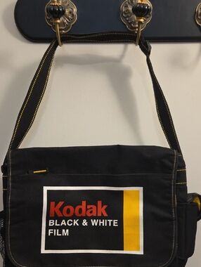 Kodak Black Messenger Bag with Yellow Accent (Yy12)